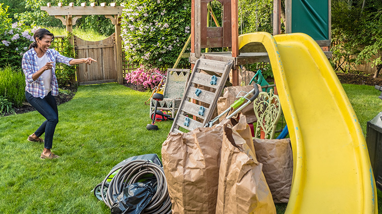 How to get rid of wood chips