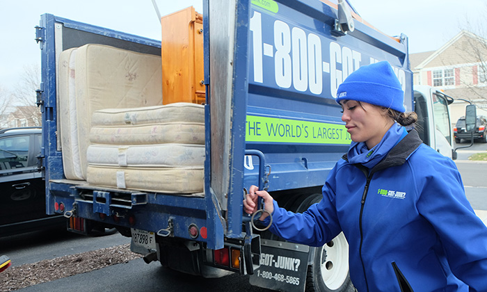 Mattresses in good condition donated to nonprofit organizations.