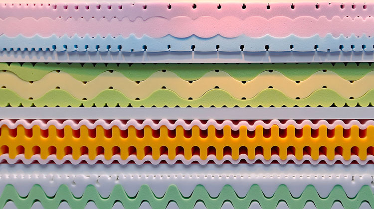 Reusing recycled mattress materials